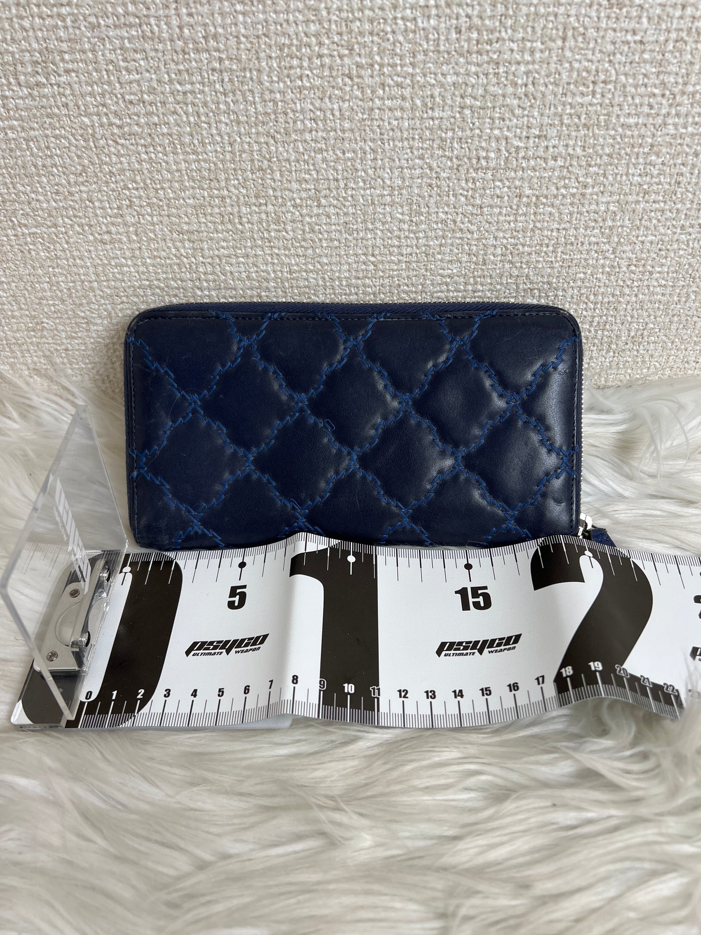 Chanel Navy Wallets A-16640