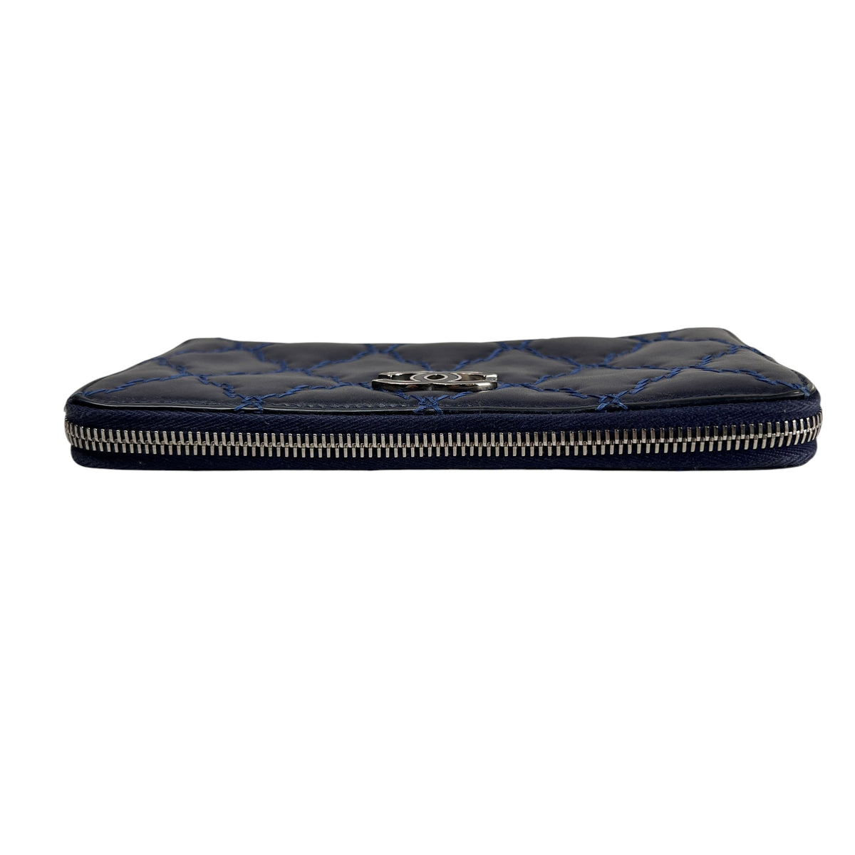 Chanel Navy Wallets A-16640