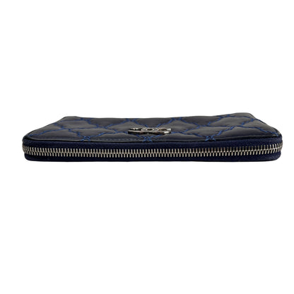 Chanel Navy Wallets A-16640