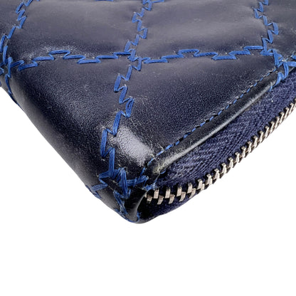 Chanel Navy Wallets A-16640