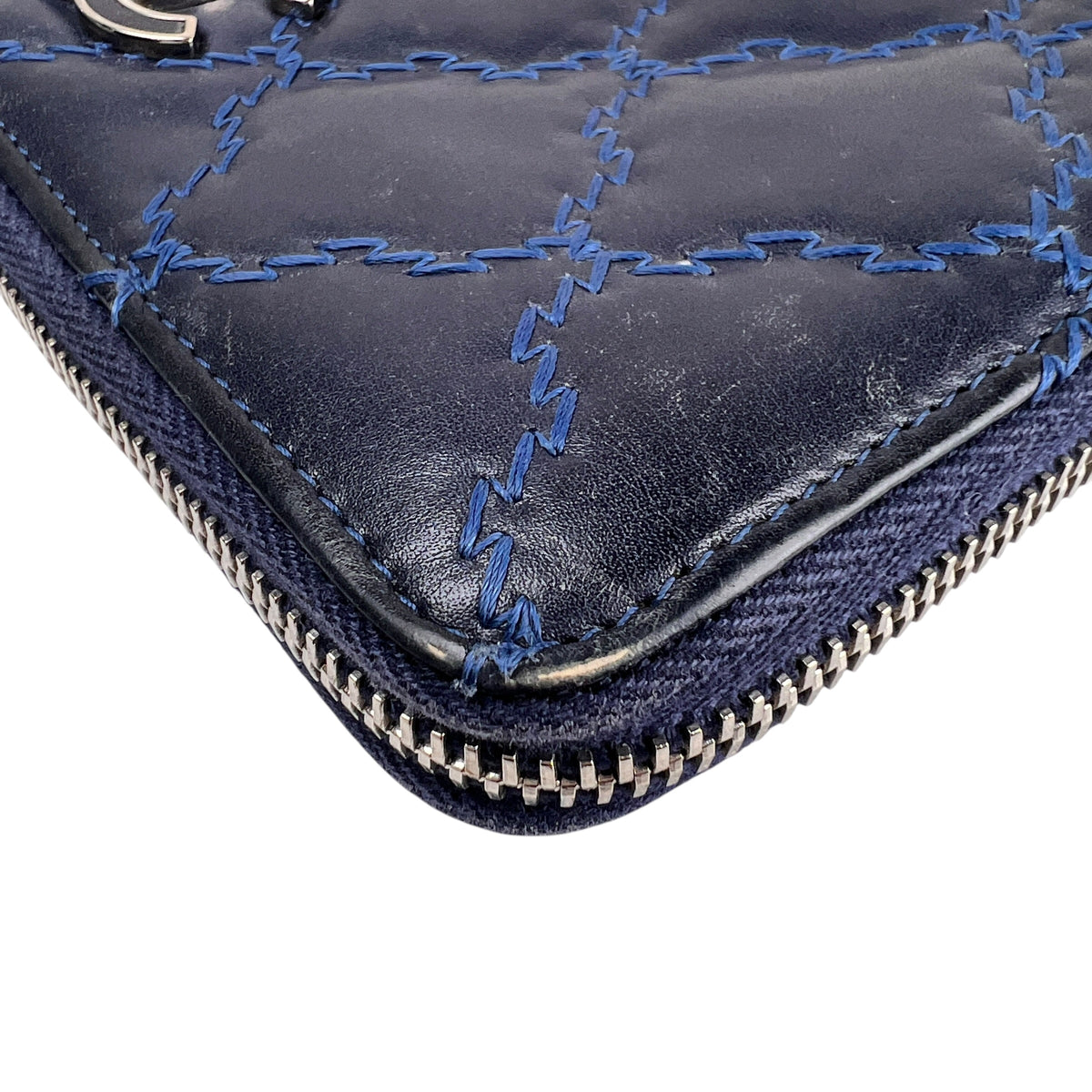 Chanel Navy Wallets A-16640