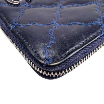 Chanel Navy Wallets A-16640