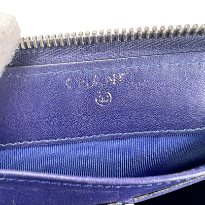 Chanel Navy Wallets A-16640