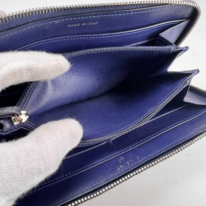 Chanel Navy Wallets A-16640