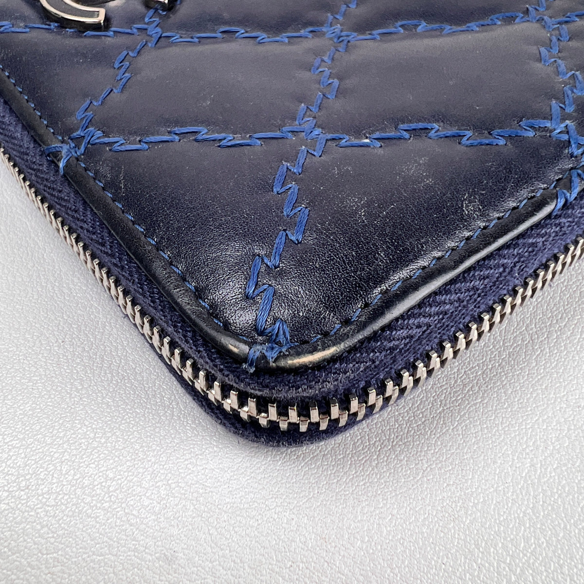 Chanel Navy Wallets A-16640