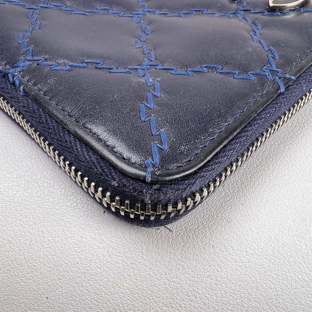 Chanel Navy Wallets A-16640