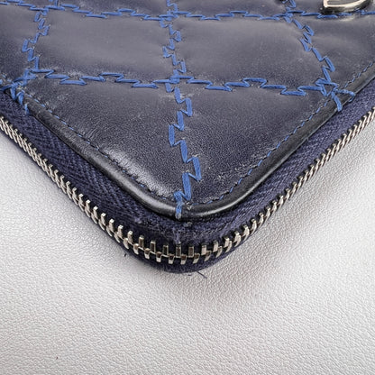 Chanel Navy Wallets A-16640
