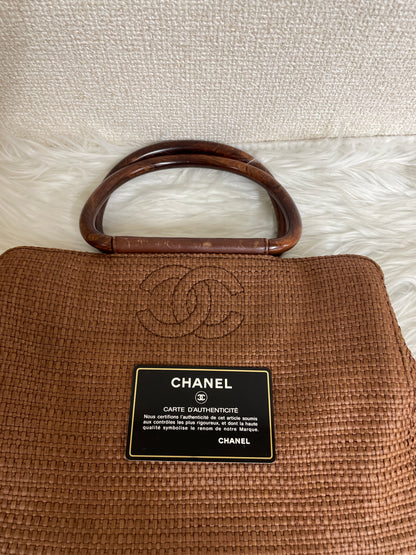 Chanel Brown Handle Bags A-16721