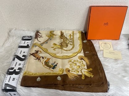 Hermes Beige Scarves A-16743