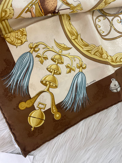 Hermes Beige Scarves A-16743