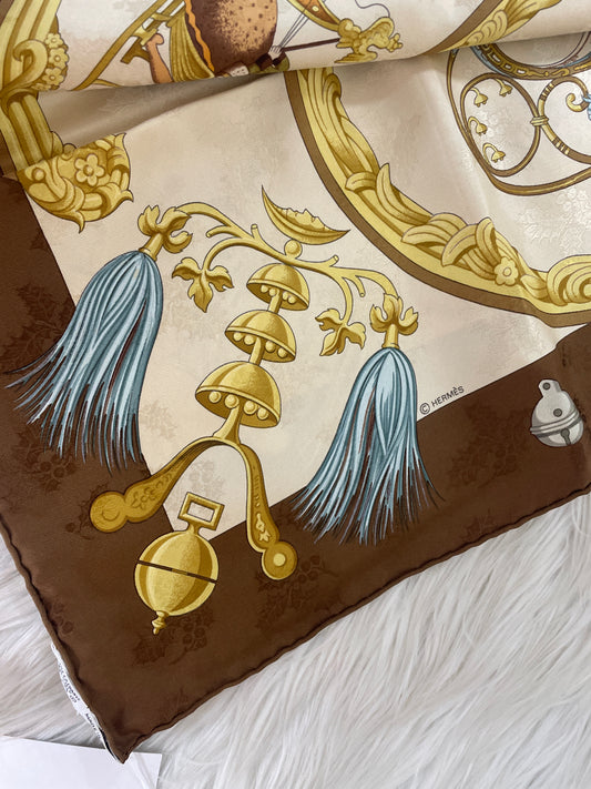 Hermes Beige Scarves A-16743