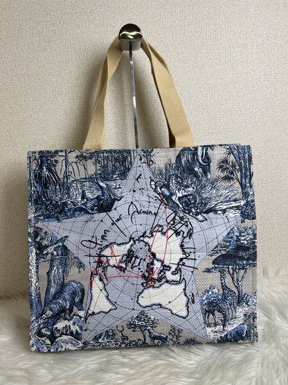 Dior Blue Tote Bags A-16751