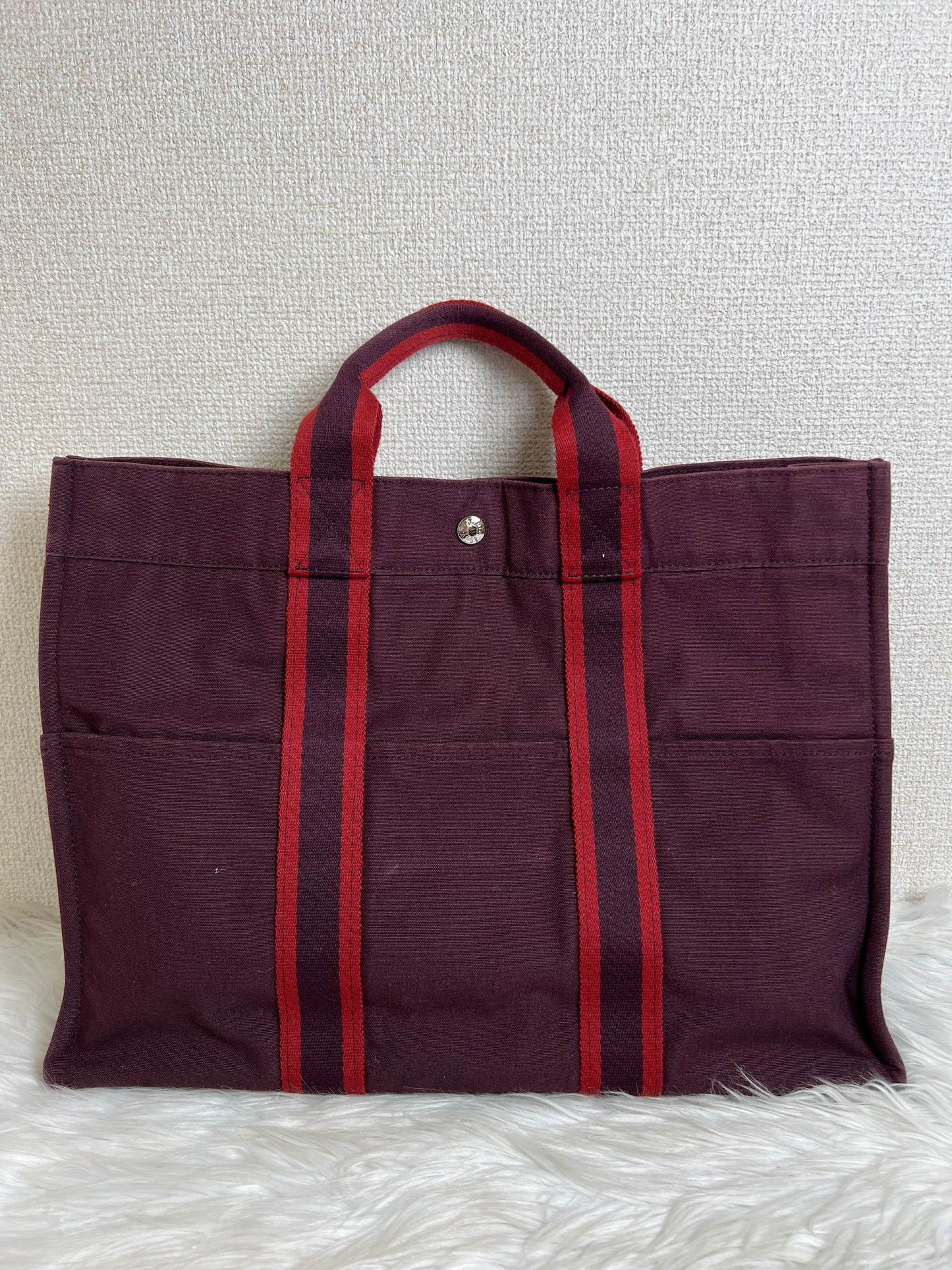 Hermes Bordeaux Tote Bags A-16816