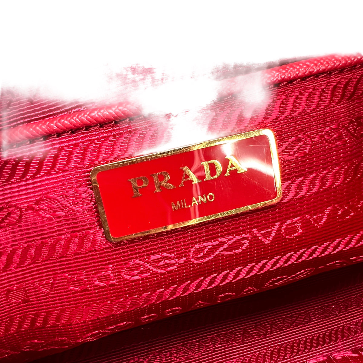 Prada Red Handle Bags A-16845