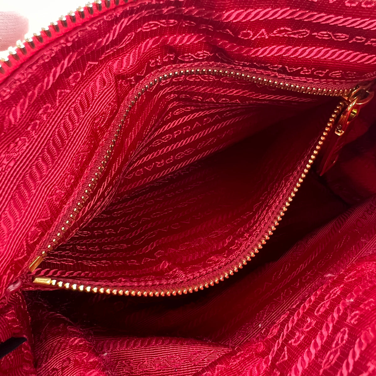 Prada Red Handle Bags A-16845