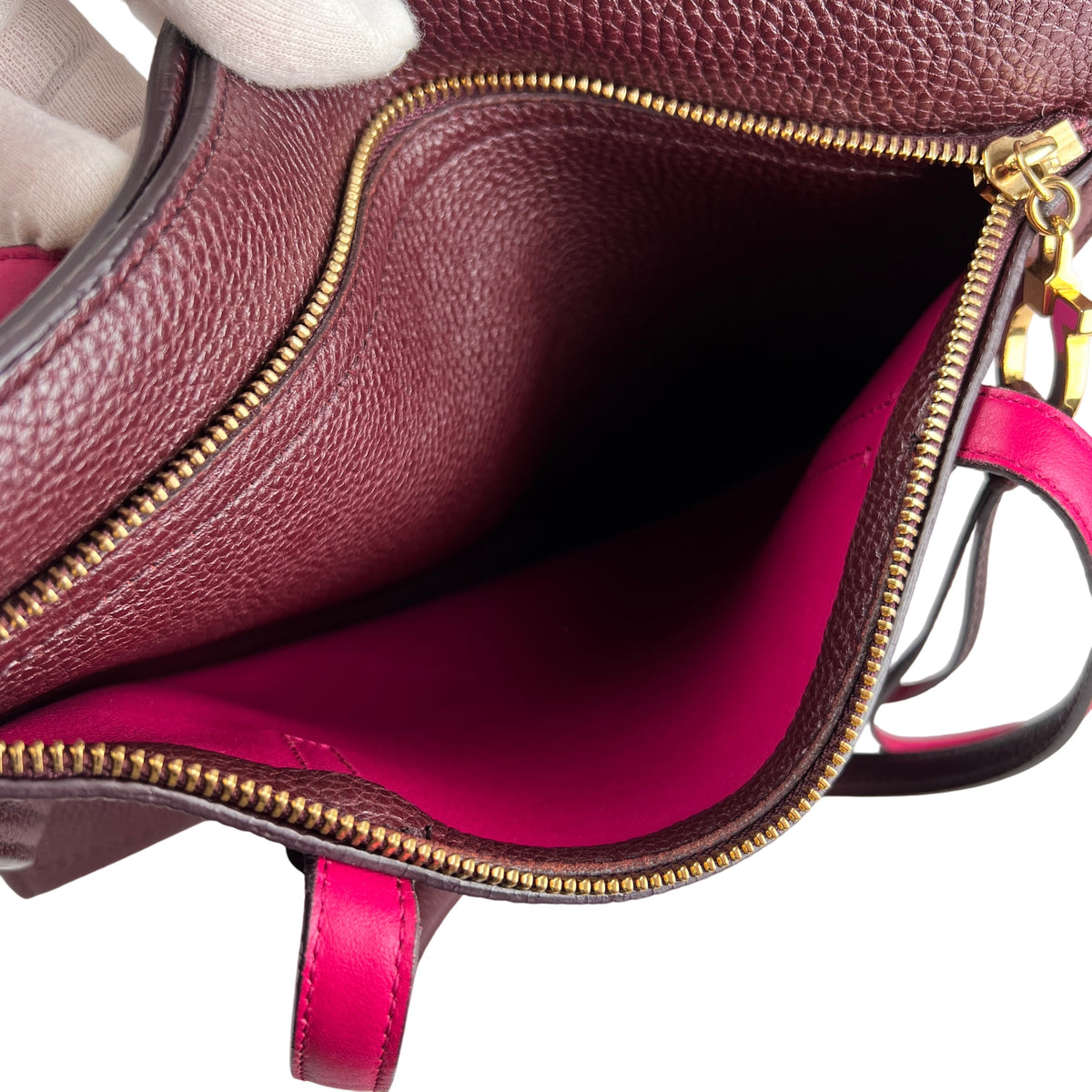 Ferragamo Purple Handle Bags A-16850