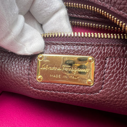 Ferragamo Purple Handle Bags A-16850