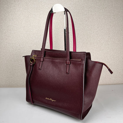 Ferragamo Purple Handle Bags A-16850