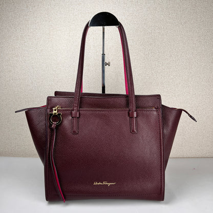 Ferragamo Purple Handle Bags A-16850