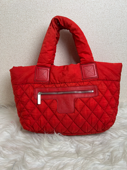 Chanel Red Tote Bags A-16852