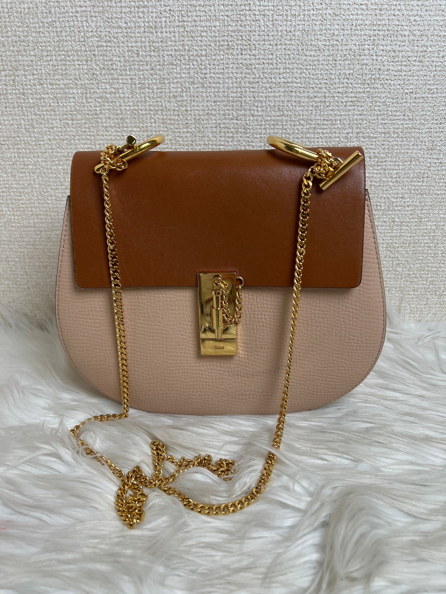 Chloe Beige Shoulder Bags A-16857