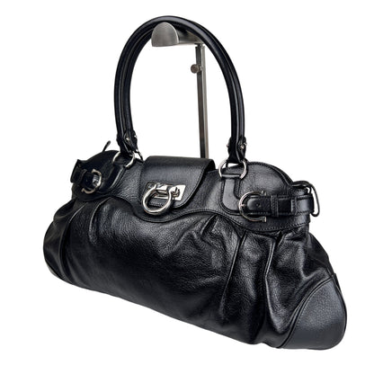 Ferragamo Black Handle Bags A-16918