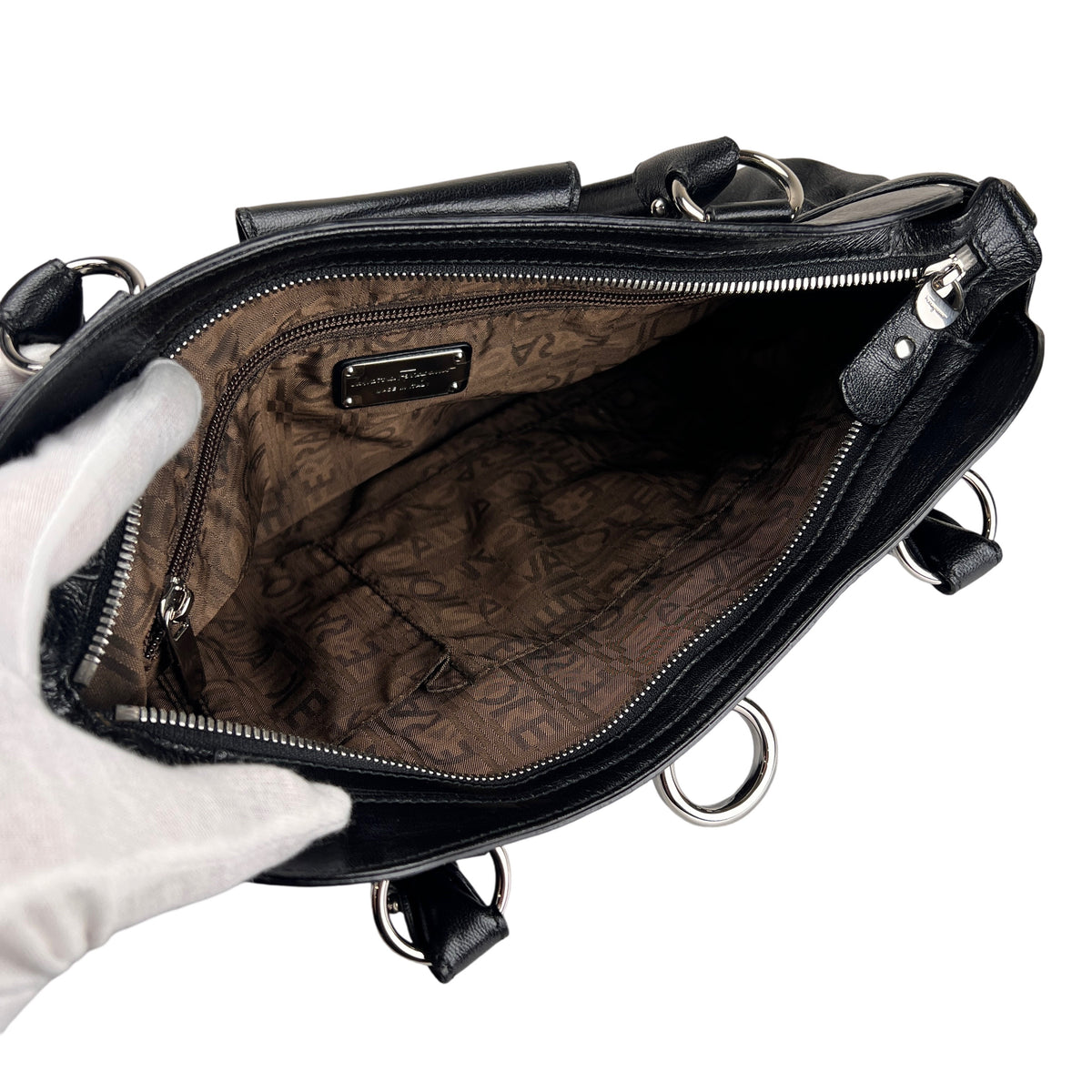 Ferragamo Black Handle Bags A-16918