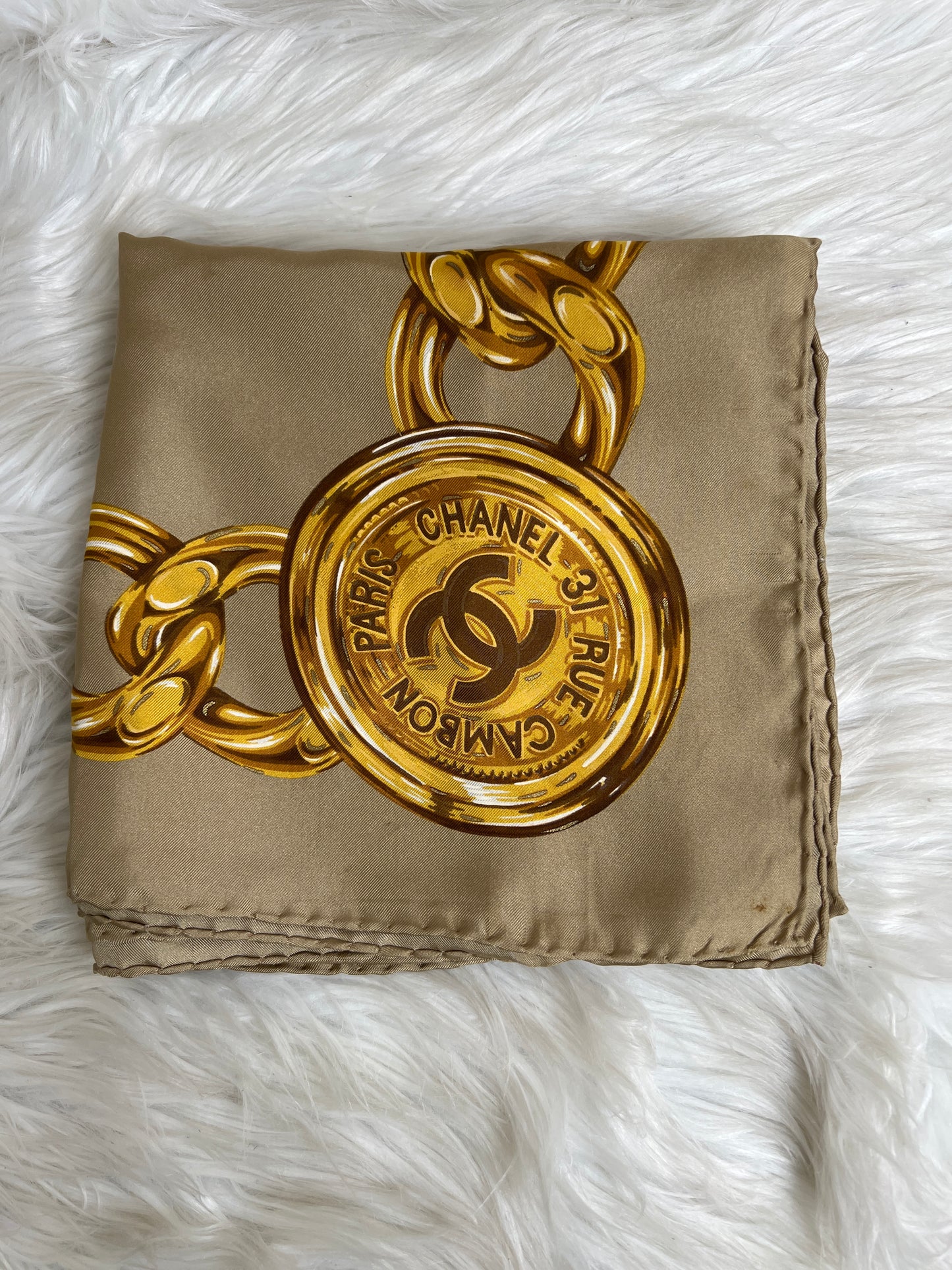 Chanel Gold Scarves A-16951