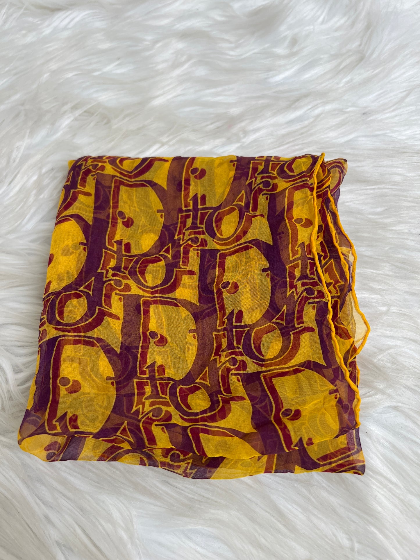 Dior Yellow Scarves A-16981