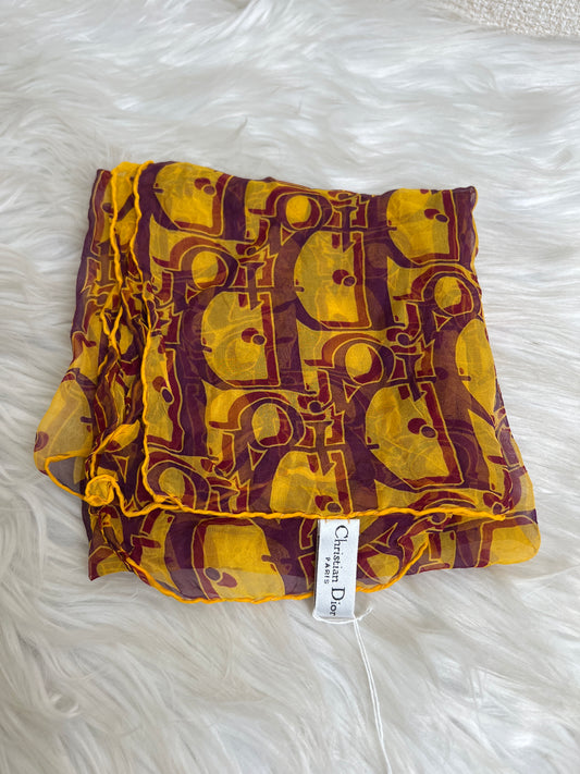 Dior Yellow Scarves A-16981
