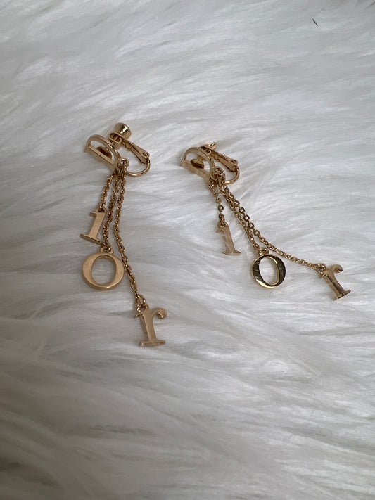 Dior Gold Earrings A-16982