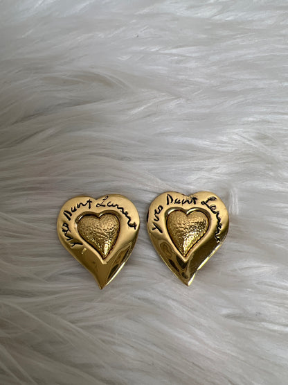 Saint Laurent Gold Earrings A-16988