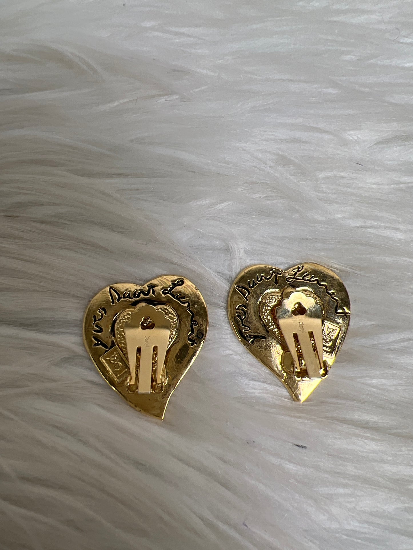 Saint Laurent Gold Earrings A-16988