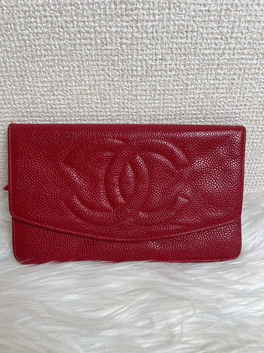 Chanel Red Wallets A-16989