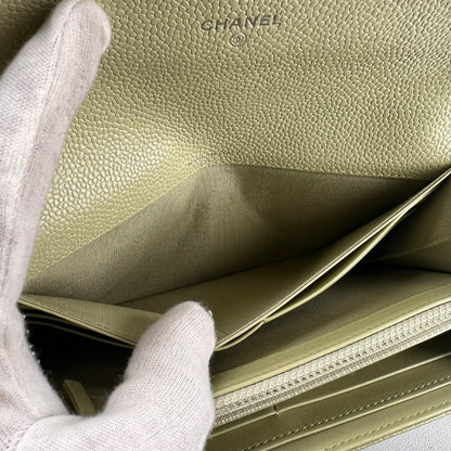 Chanel Green Wallets A-16990
