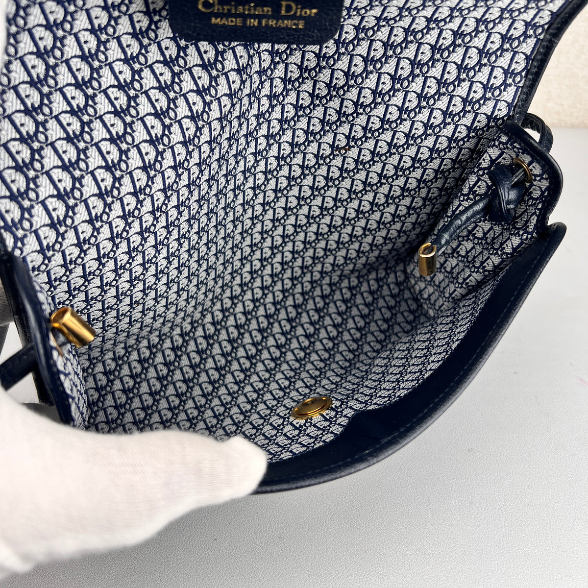 Dior Navy Shoulder Bags A-17052