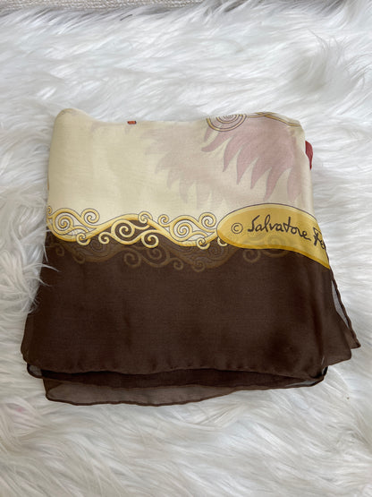 Ferragamo Brown Scarves A-17083