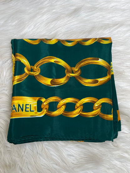 Chanel Green Scarves A-17103