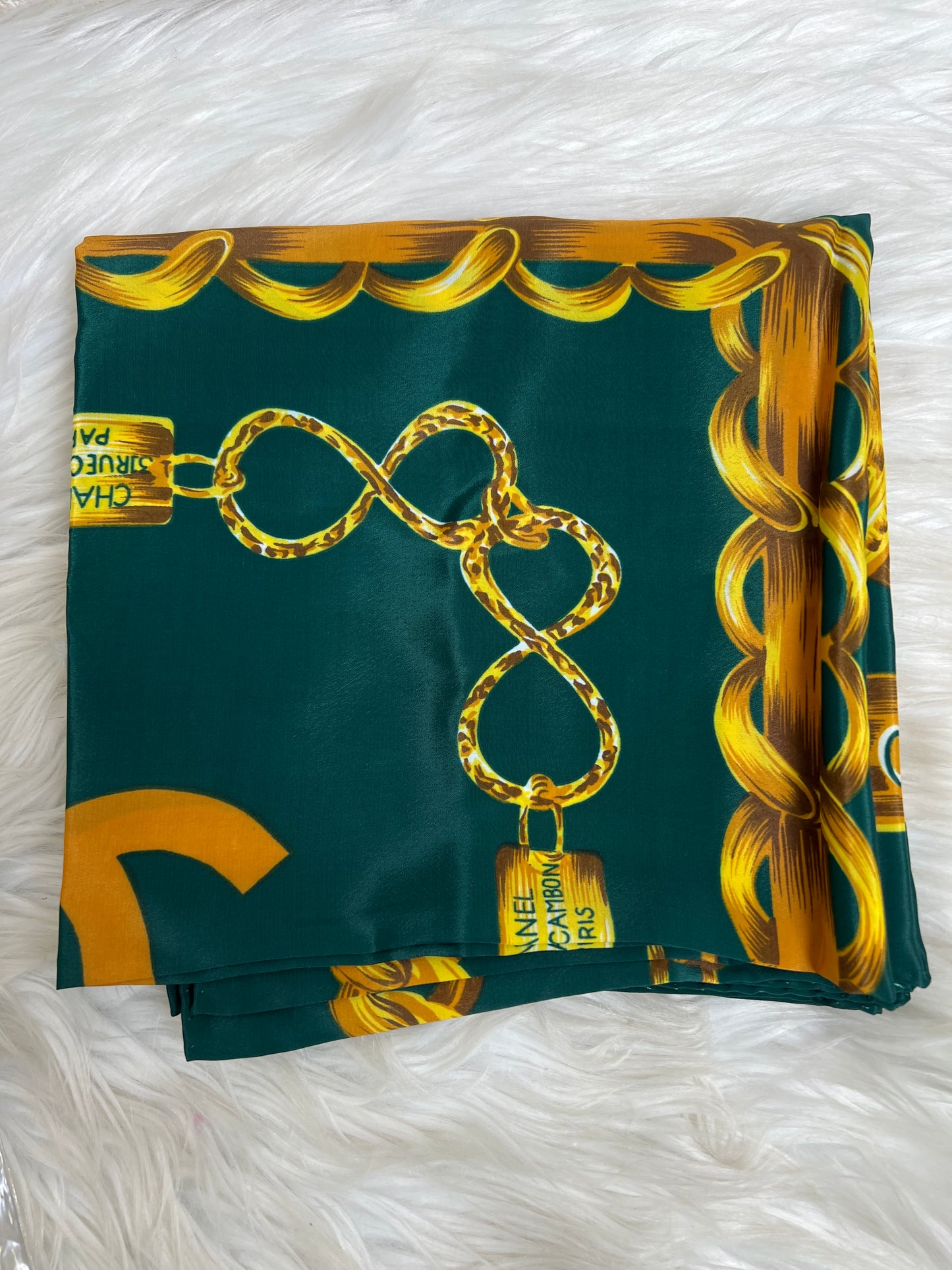 Chanel Green Scarves A-17103
