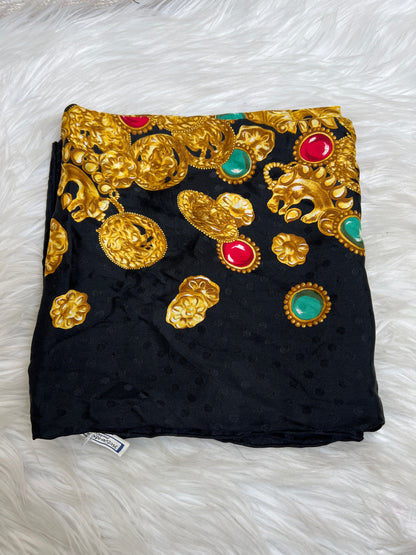 Saint Laurent Black Scarves A-17107