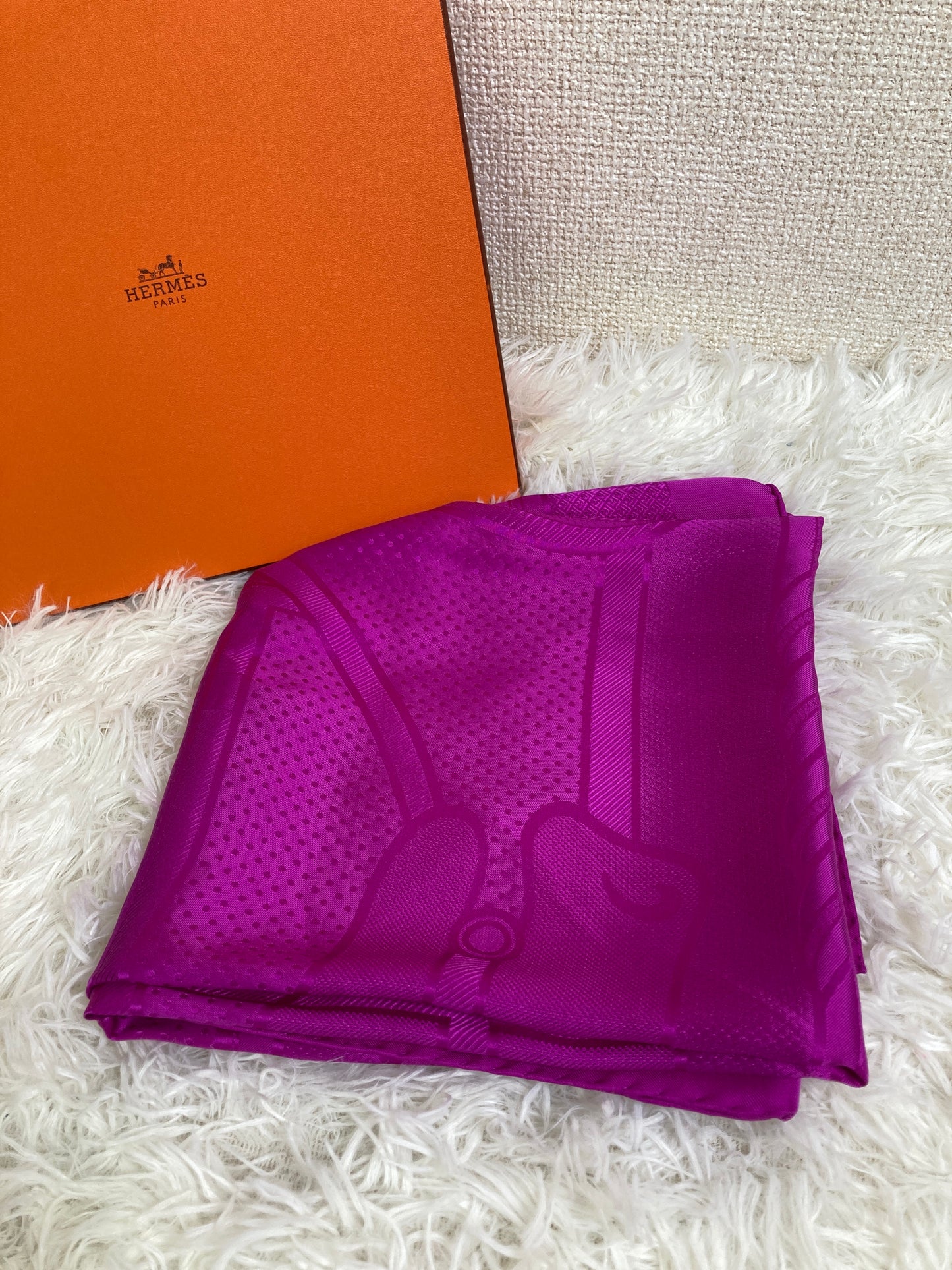 Hermes Purple Scarves A-17136