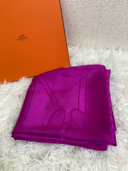 Hermes Purple Scarves A-17136