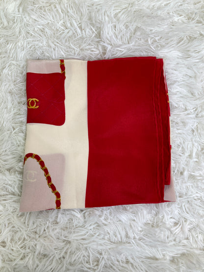Chanel Red Scarves A-17141