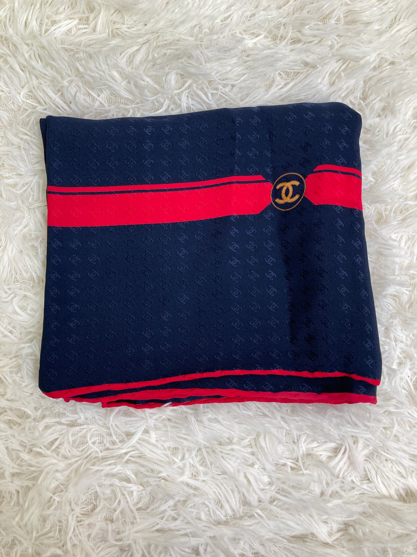 Chanel Navy Scarves A-17144