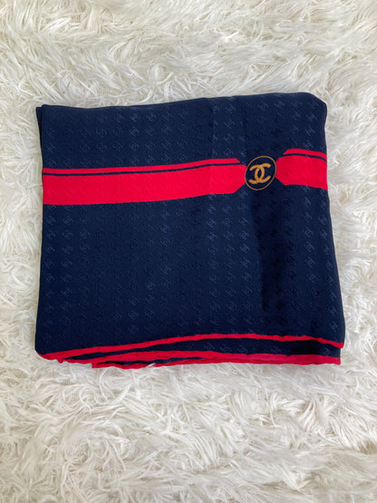 Chanel Navy Scarves A-17144