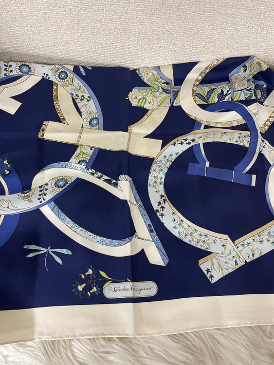 Ferragamo Navy Scarves A-17217