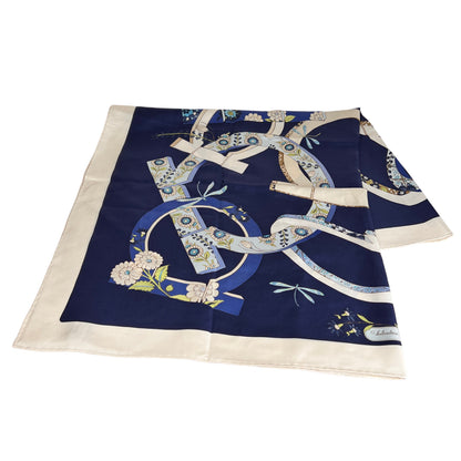 Ferragamo Navy Scarves A-17217