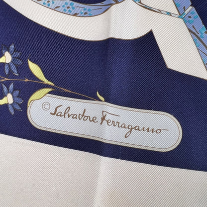 Ferragamo Navy Scarves A-17217