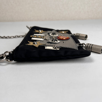 Prada Black Shoulder Bags A-17227