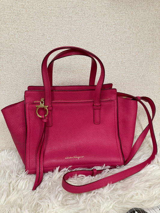 Ferragamo Purple Handle Bags A-17230
